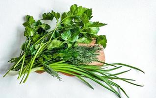 bunch of fresh parsley photo
