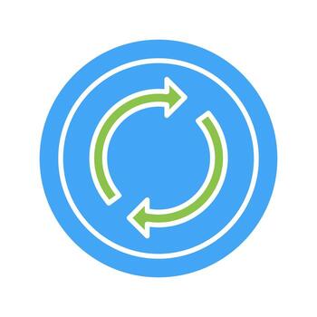 icono de vector de bucle