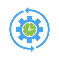 Rotate Time Vector Icon