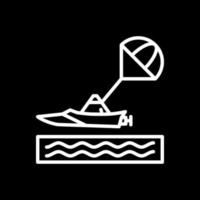 Parasailing Vector Icon Design