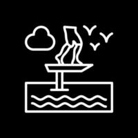 Sit Down Hydrofoiling Vector Icon Design