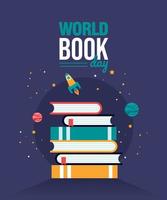 World book day - Groupd background vector
