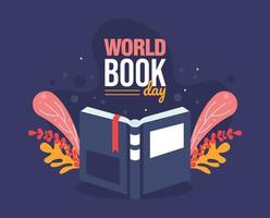 World book day -  Backgorund illustarion vector