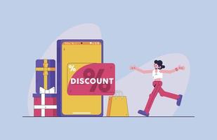 Shopping Illustration - special offer design vector