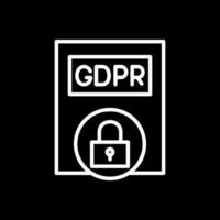 diseño de icono de vector de política gdpr