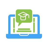 E Learning Vector Icon