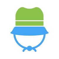 icono de vector de sombrero de camping