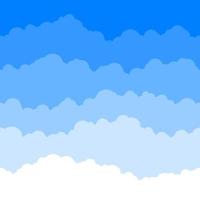 Horizontal seamless clouds. Skyline repeat texture. Sky background. Vector illustration