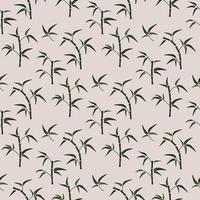 seamless pattern with bamboo vector