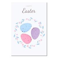 happy easter card vector