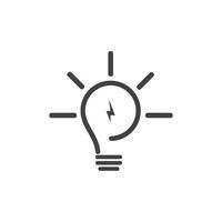 bulb logo vector ilustration