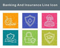 Banking And Insurance Vector Icon Set