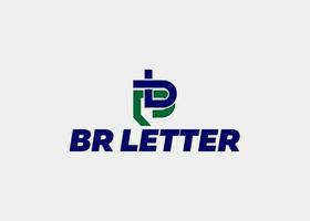 logo br letra empresa nombre vector