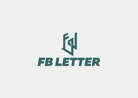 LOGO FB LETTER COMPANY NAME vector