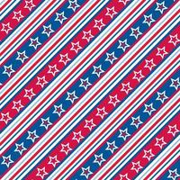 Seamless Pattern of 4th of July, Stars and and Stripes -Independence Day Vector Illustration