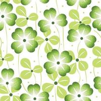 Seamless Pattern of Shamrocks - St. Patrick's Day Vector Design