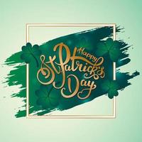 Lettering inscription Happy St. Patrick's Day vector