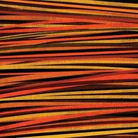 amarillo, rojo, y naranja sucio texturizado línea vector antecedentes decoración aislado en oscuro negro cuadrado modelo. sencillo plano Arte estilo fondo de pantalla para papel textil bufanda impresión.