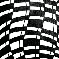 Stripes checkered textured black and white geometrical curved lines decorative abstract shaped vector background isolated on square templatefor social media post, cover title, paper and scarf textile.