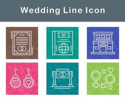 Boda vector icono conjunto