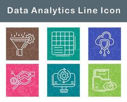 Data Analytics Vector Icon Set