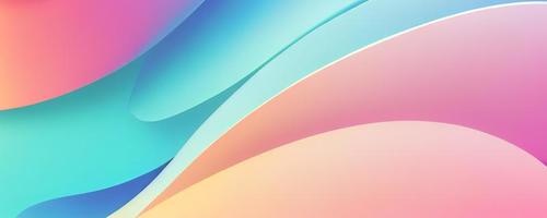 Soft colorful background with gradient pastel color palette. Abstract modern background. Illustration for banner, presentation template, wallpaper, text place. Abstract geometric fashion. photo