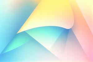 Soft colorful background with gradient pastel color palette. Abstract modern background. Illustration for banner, presentation template, wallpaper, text place. Abstract geometric fashion. photo