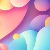 Soft colorful background with gradient pastel color palette. Abstract modern background. Illustration for banner, presentation template, wallpaper, text place. Abstract geometric fashion. photo