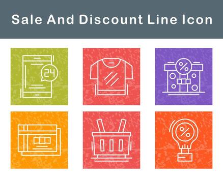 Sale And Discount Vector Icon Set