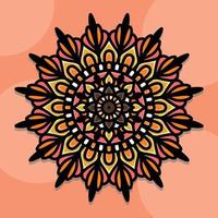 Colorful Mandala background, Decorative round ornaments, Anti-stress mandala patterns. vector