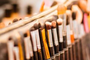 Cosmetics and make-up brushes photo