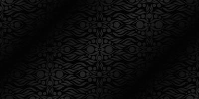 Black background with Mandala Pattern design. Vector illustration. Eps10