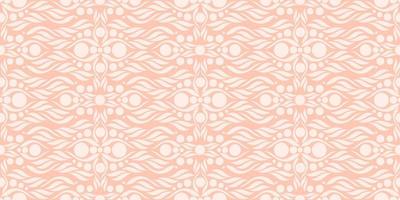 Mandala Seamless Pattern Soft Orange Background. Vector illustration. Eps10