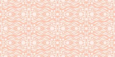 Mandala Seamless Pattern Soft Orange Background. Vector illustration. Eps10