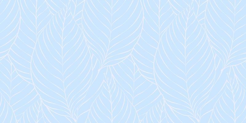 Leaf Seamless Pattern Soft Blue Background. Vector illustration. Eps10