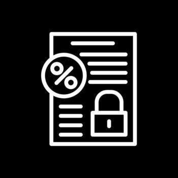 Fixed Interest Vector Icon Design