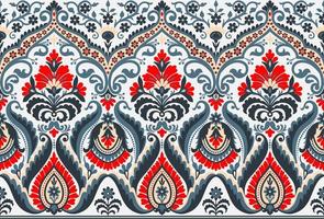 Botanical floral Seamless. Background Seamless Pattern Geometric Ethnic pattern design  for background, carpet, wallpaper, clothing, wrapping, Batik, fabric, printing textile illustration. vector