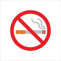 No Smoking sign icon. Cigarette symbol icon. Smoking design element. Vector illustration