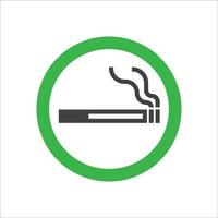 Smoking sign icon. Cigarette symbol icon. Smoking design element. Vector illustration