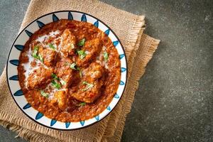 chicken tikka masala spicy curry meat food photo