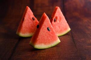 photo a top view fresh sliced watermelon sweet and mellow