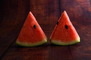photo a top view fresh sliced watermelon sweet and mellow