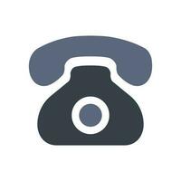 Telephone Flat Isolated Vector Icon Illustration