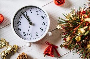 new year celebration clock and accessories photo