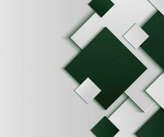 3d template banner web design background green and emerald and white square shape with shadow photo