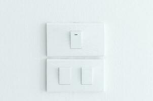 light Switch Cover with plastic  on wall photo