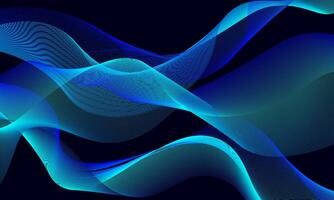 Bright colors background with dynamic waves vector