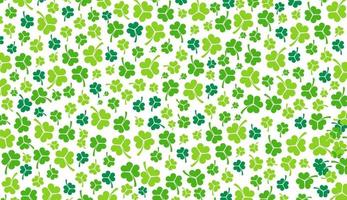 Happy St.Patrick's Day Pattern background with shamrock clover leaf. saint patrick's day festival background. Clover shamrock leaf pattern  vector for Saint Patrick's Day 17 march event celebration.