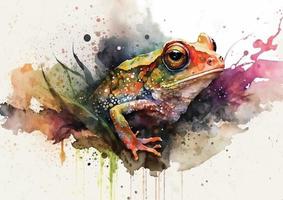 Get ready to hop into the world of color with these stunning watercolor vector designs of frogs