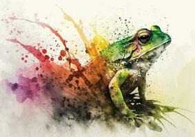 Add a touch of magic to your home with these enchanting watercolor vector designs of frogs and their friends